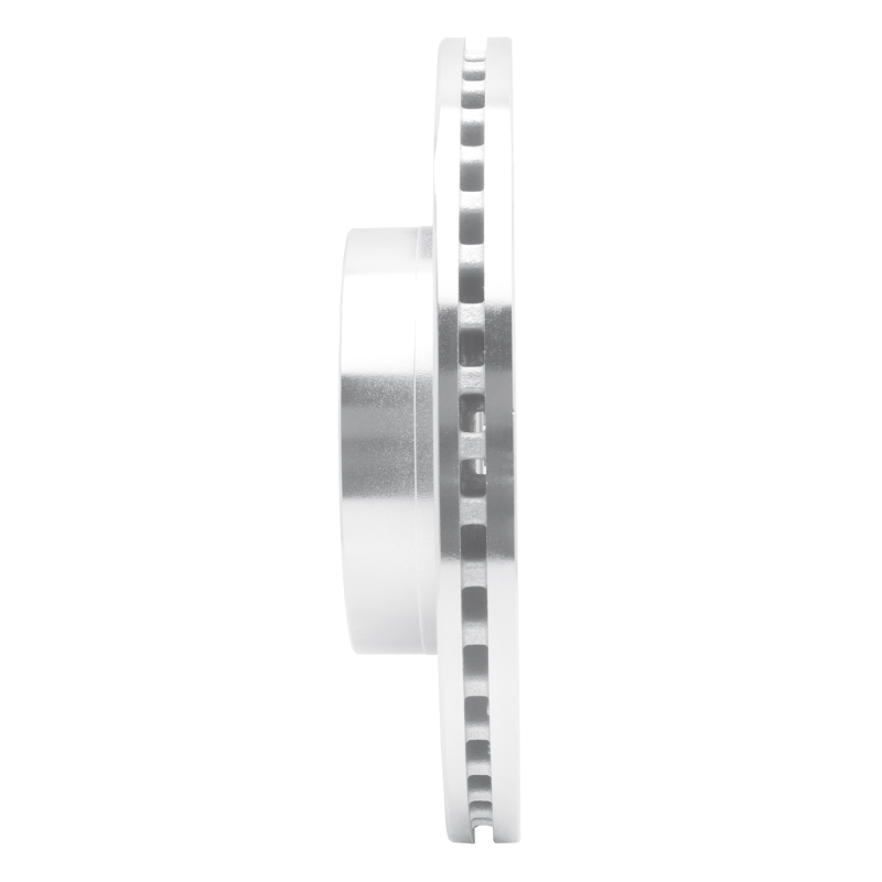 Cadillac ATS Brake Rotor (1) - Front Left - R1 Concepts - Drilled & Slotted - Silver - `13-`25